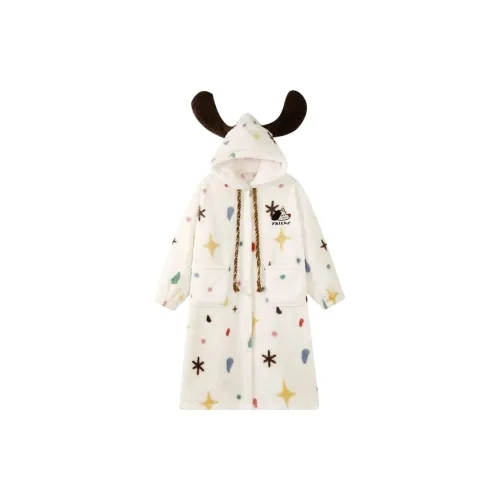 WANANNI Абрикос Женские Банные халаты