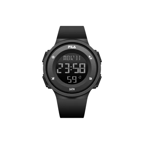 FILA Наручные часы Electronic Механизм Смола Ремешок Черный Циферблат Мужские часы