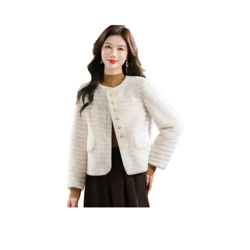 H YXIANG Бархат Feel Пальто Женское