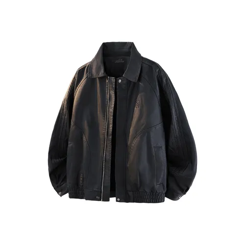 G.M BONNEY Кожа Куртка Унисекс