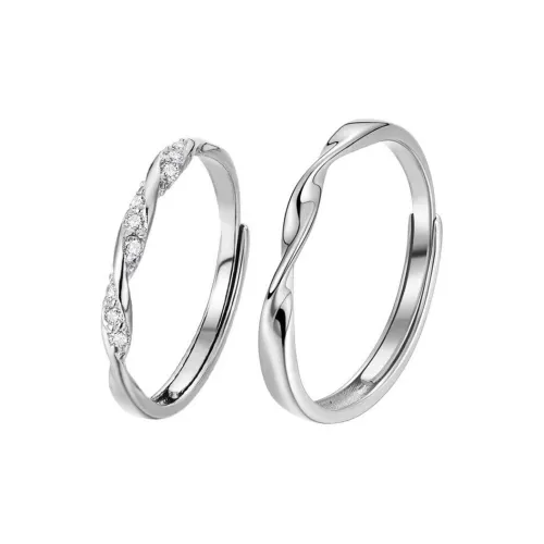 QUIET LOVE Искусственный топаз кольца унисекс