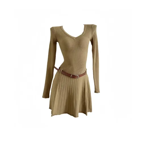 KKX Женские длинные платья с длинными рукавами