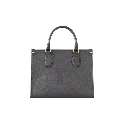 LOUIS VUITTON ONTHEGO Кожа Сумка Маленькая Женская Серого цвета