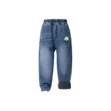 Джинсовый синий / Щенок / Значок / Силикон / K