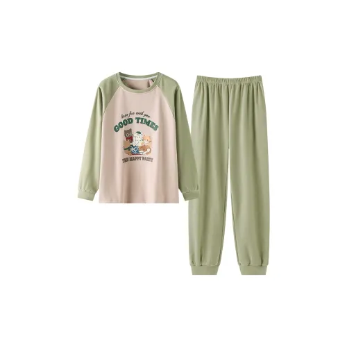MADALLO Зеленый Женский Пижамный Комплект