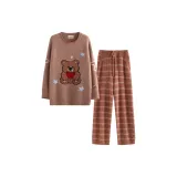 Кофейный, сердце, звезды, медведь (полу-флисовая подкладка)