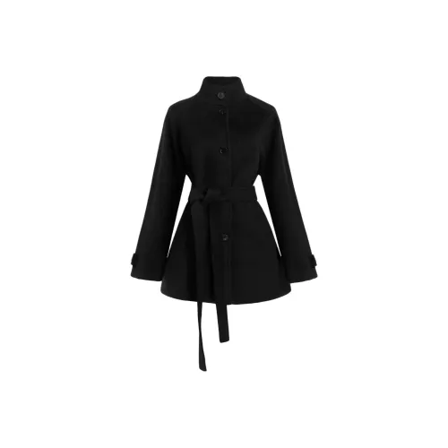 RICH IN CHEESE Черное Женское Пальто