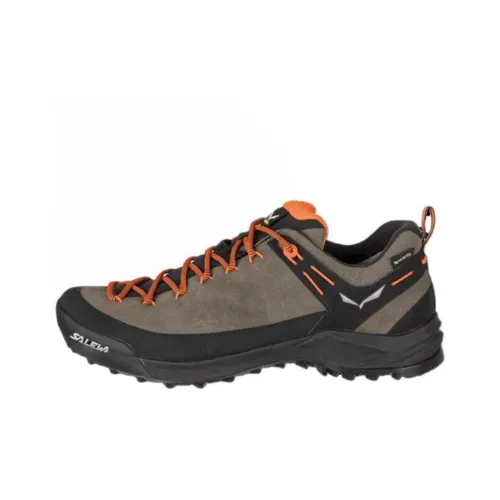 SALEWA WILDFIRE Gore TEX® Противоскользящий устойчивый к истиранию низкий топ походная обувь мужская коричневый черный