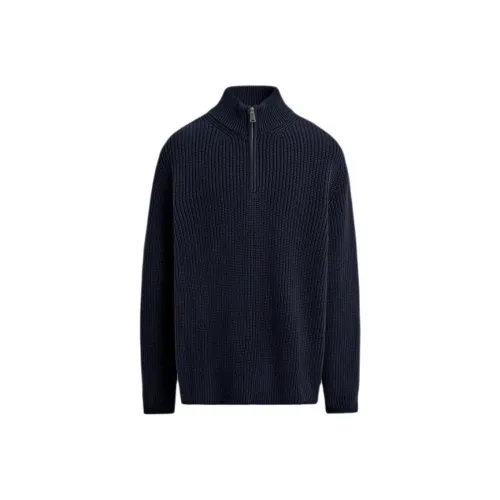 ZARA Collaboration ORIGINS Морской синий Мужской Трикотаж