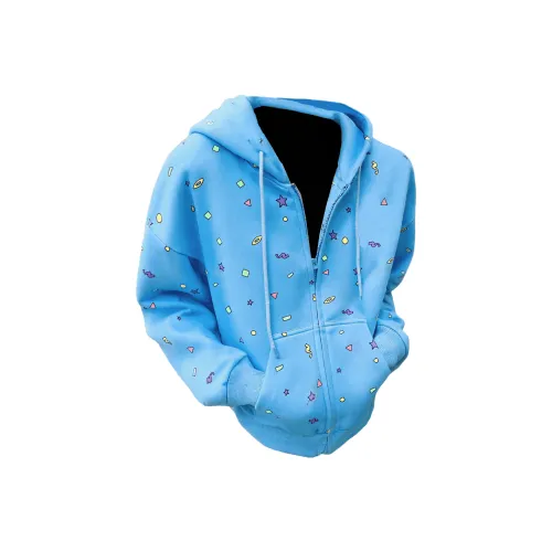 BIXING Озерно-голубой [Милый стиль преппи] Унисекс Свитшоты