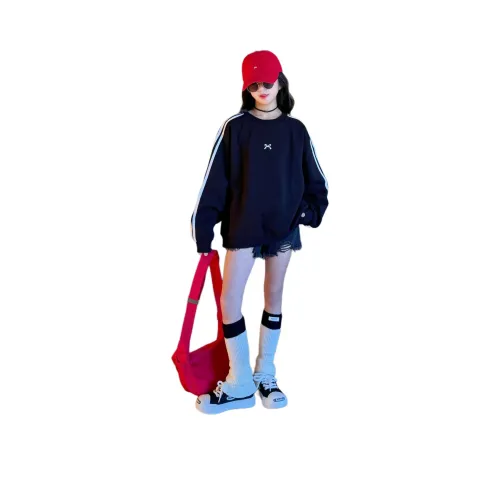 Cotton Gene Черный Бархат Женские Свитшоты