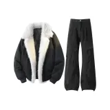 Черный топ + Черные брюки