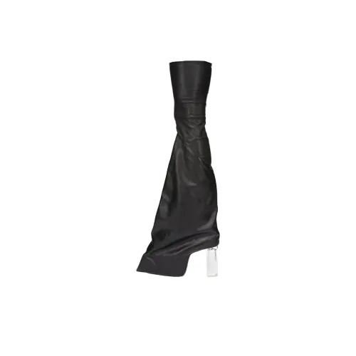 Rick Owens RO Taco Kiss Over The Knee Boots 12cm Мужской Черный