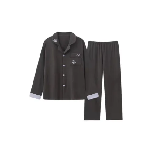 XIAOLIZI Фиолетовый Собака Paw Мужской Пижамные комплекты