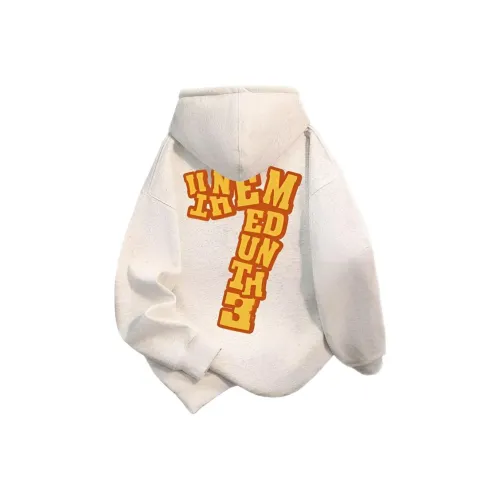 TIANCAIXIAOXIONG Белый Серый Флисовая подкладка Школьные свитшоты