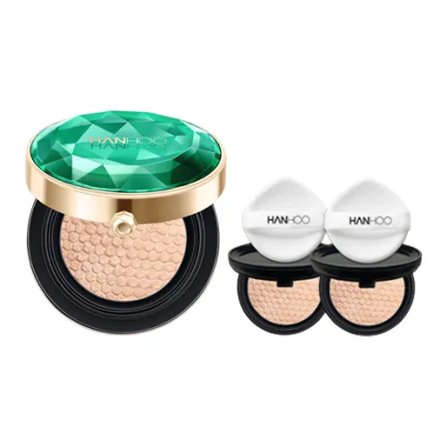 HANHOO Изумруд Чай Росный Воздушные подушки Цвет лица Натуральный Унисекс Кожа 15г+15г+15г