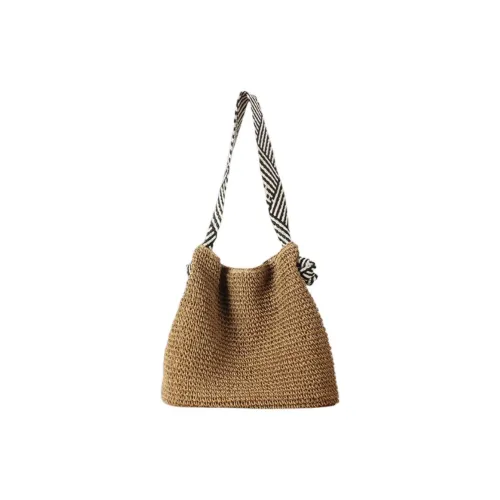 CinvaiKrose Сумка из соломенного плетения бумажный пакет большая женская многоцветная