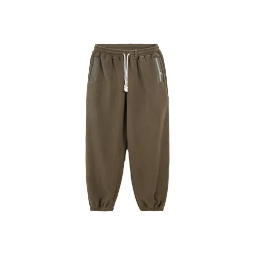 MADEN Оливково-зеленый Мужские Повседневные Брюки