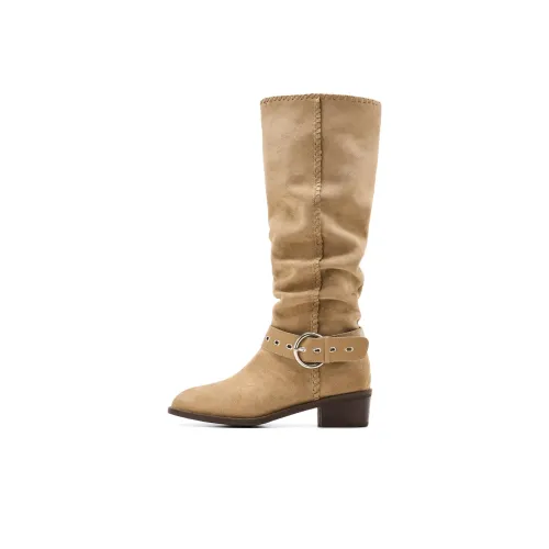 ST SAT Женские высокие сапоги с каблуком 4,5 см