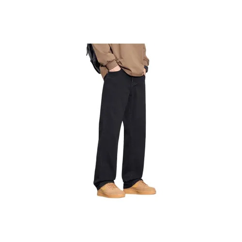 GEOREFOOL Черные Мужские Джинсы