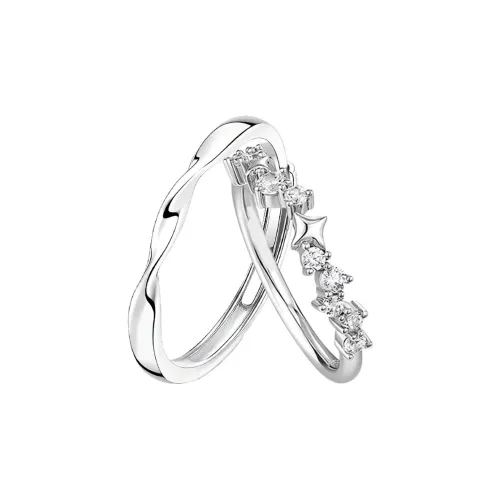 QUIET LOVE Искусственный топаз кольца унисекс