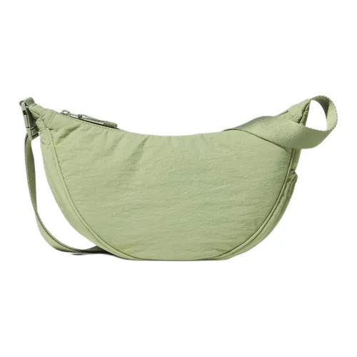UNIQLO Полиамидная сумка через плечо унисекс изумрудно-зеленого цвета