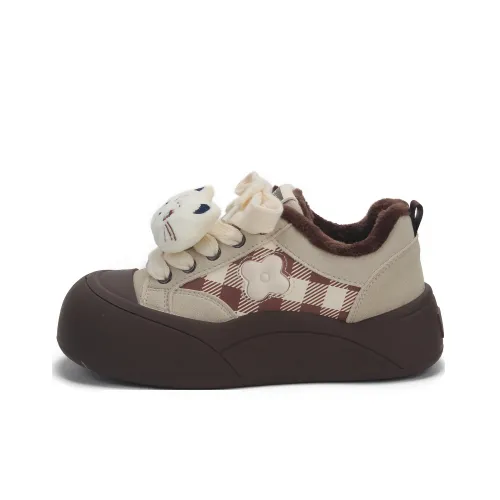 Binya Тонкий Утепленный Обувь Термический Противоскользящий Низкий Топ Скейтбординг Кроссовки Женские