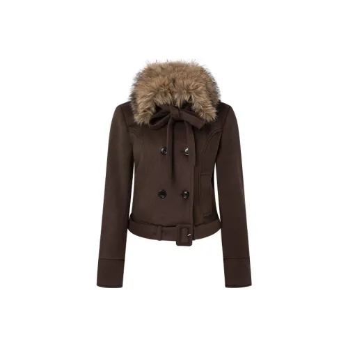 DGOLD Утяжка Шерстяное Пальто Женское