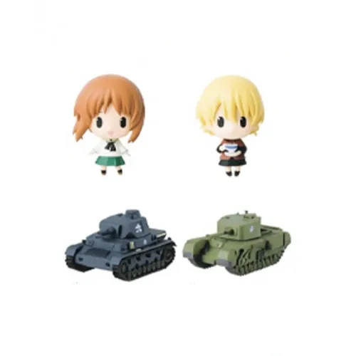 Banpresto Girlish And Tank Nishimiya Miho Darchin Lucky Draw Single Capsule Toy Целая Коробка 4 шт