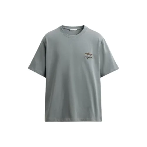 ZARA Collaboration Светло-Синие Мужские T-Рубашки