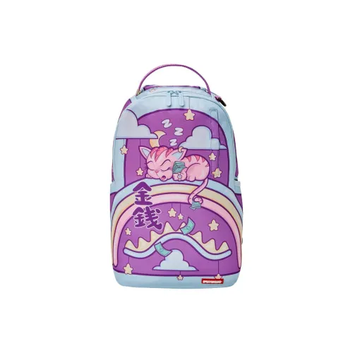 SPRAYGROUND Полиэстер Рюкзак Стандартный Детский Фиолетовый Синий