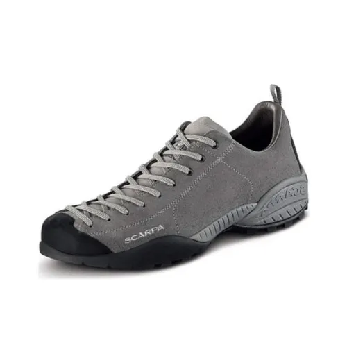 SCARPA Mojito Кожа Амортизаторы Slip-resistant Abrasion-resistant Низкий Топ Альпинистская Обувь Унисекс Серый