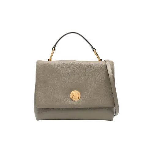 COCCINELLE Сумка из кожи среднего размера женская оливково-зеленая