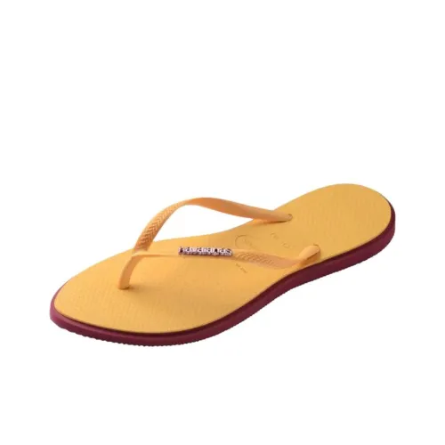 Havaianas Устойчивые к истиранию Шлепанцы Женские Желтые