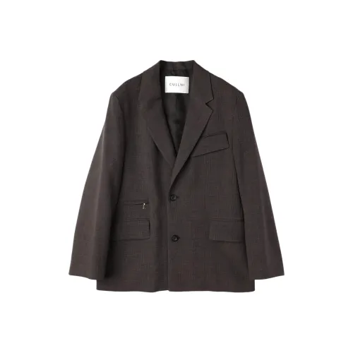 CULLNI Fw25 Glen Check Карман на молнии Tailored Куртка Бизнес Костюм Унисекс