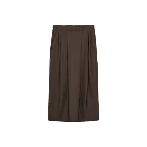 ZARA Collaboration ZW Series Повседневная Длинная Юбка Женская