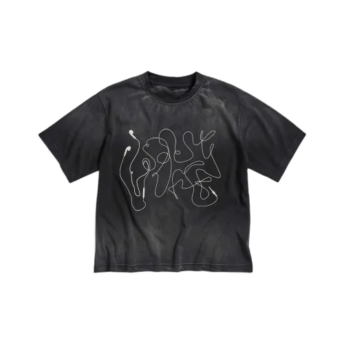 SSSTUFFF Винтажный Черный Унисекс T-Рубашки