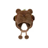 Коричневый гамбургер, медведь, бейсболка