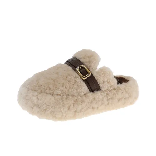 Puppytown Резиновая подошва тихий пушистый домашние тапочки женские