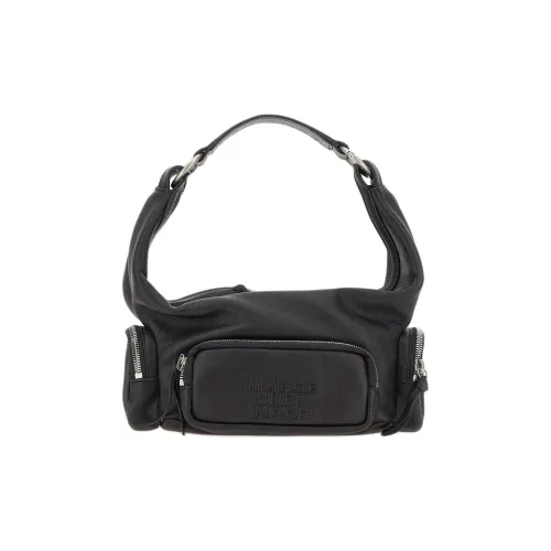 MARGESHERWOOD Сумка-хобо из коровьей кожи сумка через плечо мини женская черная