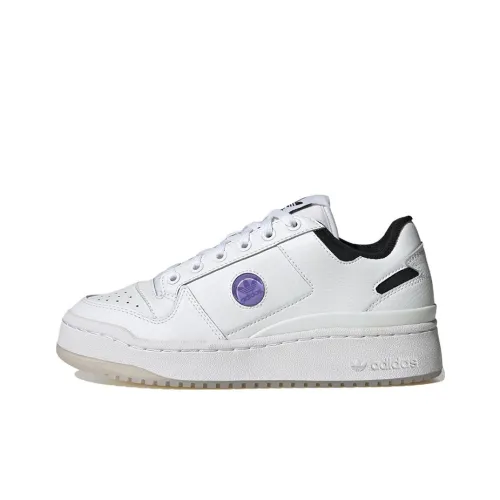 Adidas Originals Forum Bold Износостойкий и Легкий Низкий Скейтборд Кроссовки Женские Белые