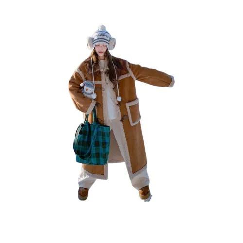 Vintage Cars Бархат Feel Пальто Женские