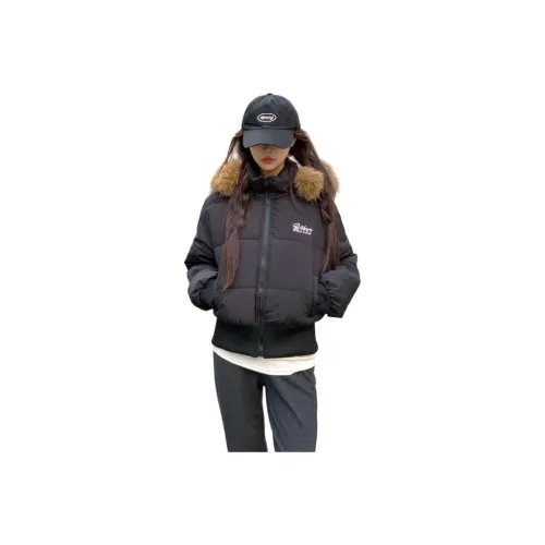 ZCDECO Черный Женский Пуховик