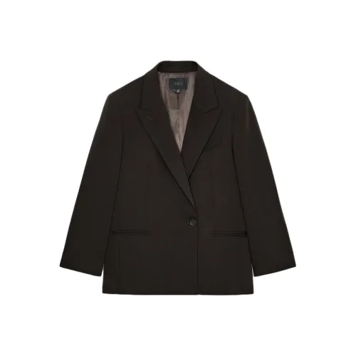 ZARA Collaboration Deep баклажаново-фиолетовый женский деловой костюм