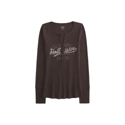 Hollister Коричневые Женские T-рубашки