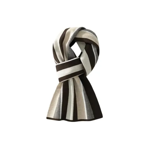 Devanro Шарфы из шелка тутового дерева вязаные мужские