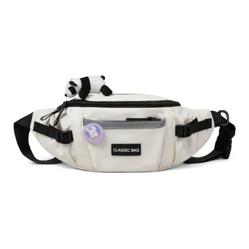 Crtnzo Kroez Сумка через плечо из ткани стандартная унисекс экрю черный