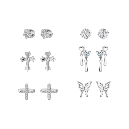 Asia Star Сплав Серьги-гвоздики Женские