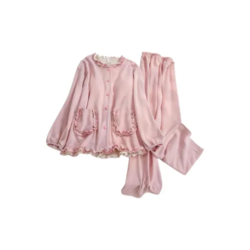 WANANNI Pink Women's Pajama Sets