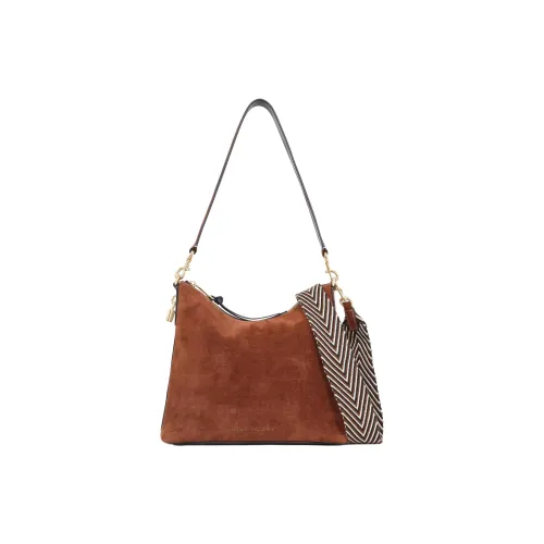 MARC JACOBS Замша Плечевая Сумка Маленькая Женская Коричневая